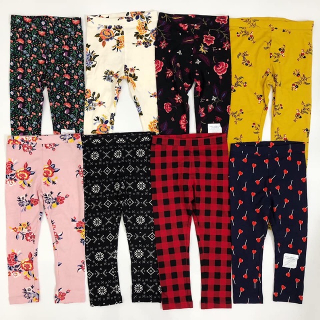 Quần legging thun bé gái VNXK