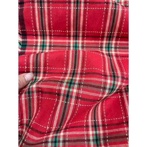 vải linen kẻ
