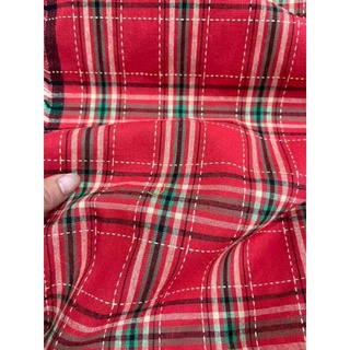 Vải linen kẻ