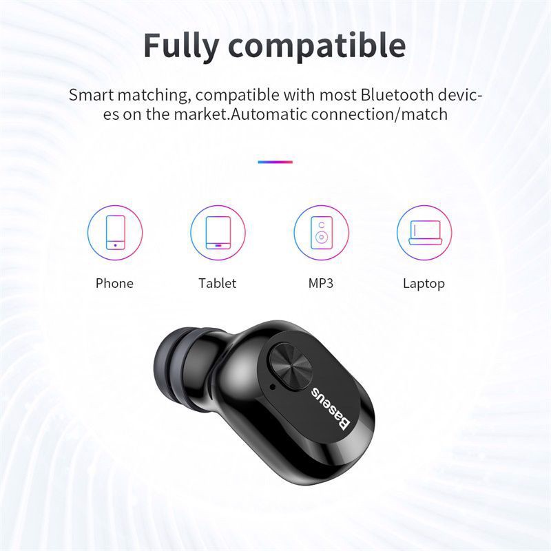 Tai nghe Bluetooth Baseus Encok Wireless Earphone A03 (Bluetooth V5.0, Voice Assitant, Charging Case, Waterproof)