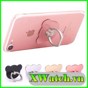 Giá đỡ điện thoại dạng nhẫn iRing hình gấu , sao, tim (mẫu ngẫu nhiên)
