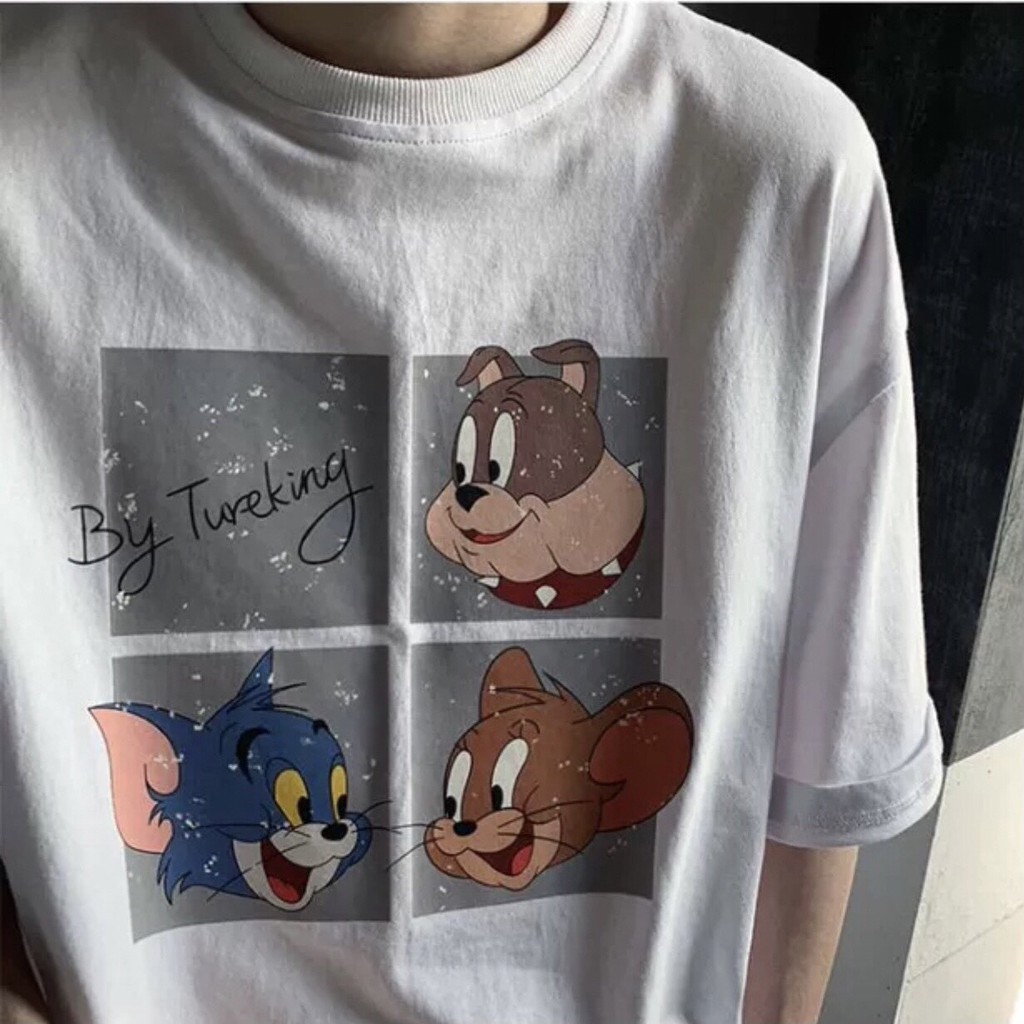 Áo thun tay lỡ form rộng họa tiết nhân vật hoạt hình Tomm - Unisex nam nữ đều mặc được | BigBuy360 - bigbuy360.vn