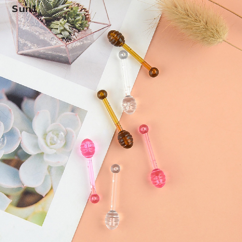 Set 10 Que Nhựa Lấy Mật Ong Phong Cách Vintage