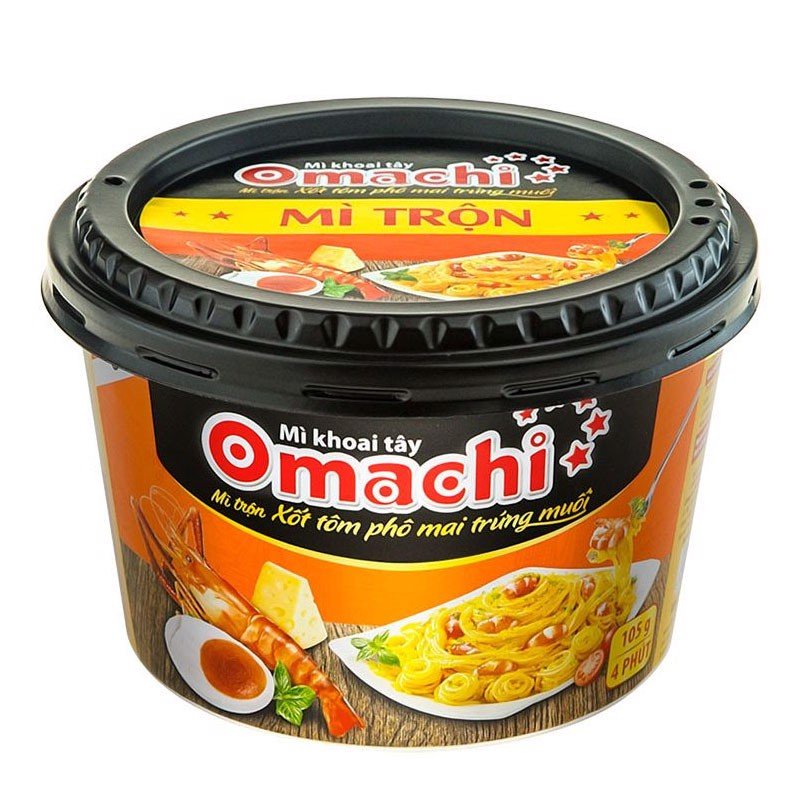 Mì Omachi Trộn Xốt Phô Mai Trứng Muối