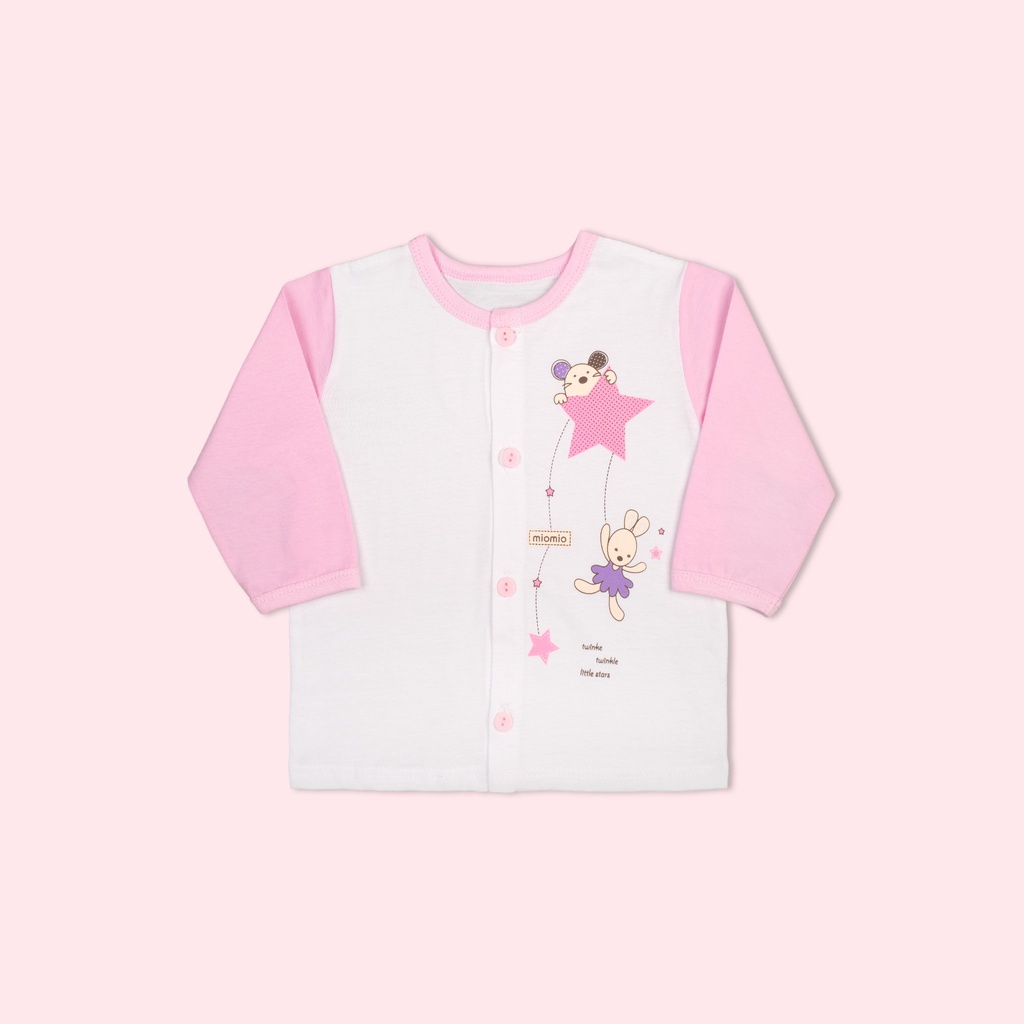 Áo Sơ Sinh Dài Tay, Nút Giữa MIOMIO - In Hình Cho Bé Trai, Bé Gái (Từ 0-24 tháng), Vải Cotton