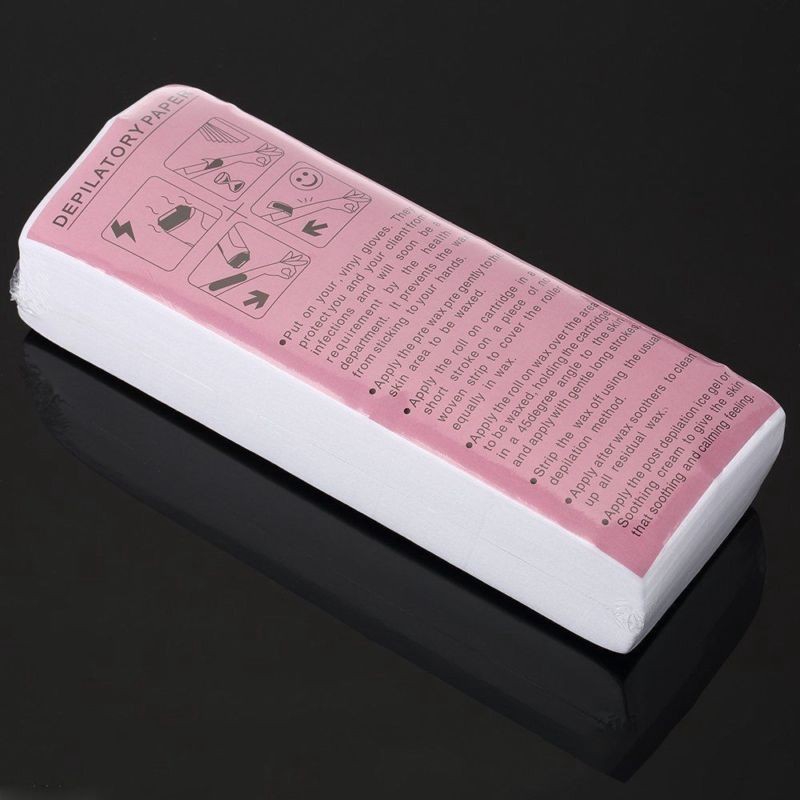 100Pcs Hair Removal Depilatory Nonwoven Epilator Wax Strip Paper Roll Waxing HOT | BigBuy360 - bigbuy360.vn