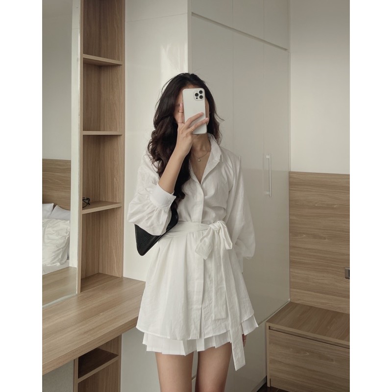 [Mã WASKT304 giảm 15% tối đa 30K đơn 99K] áo váy somi kèm đai 3983 | BigBuy360 - bigbuy360.vn