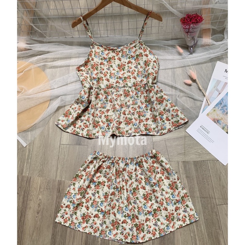 Đồ bộ nữ ngắn mặc nhà bông nhí mới về chất LỤA XỊN MỊN MÁT , mát mẻ, phù hợp mùa hè M4 | BigBuy360 - bigbuy360.vn