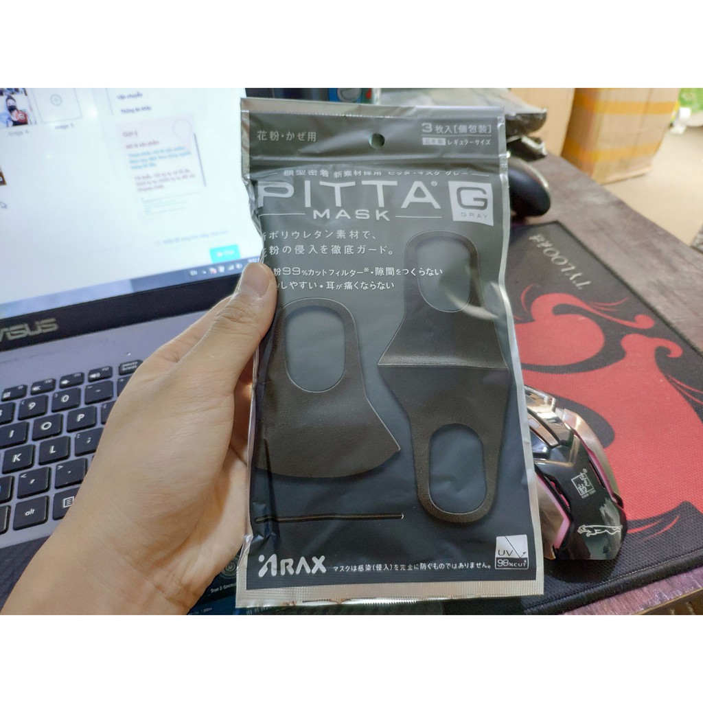 Khẩu Trang Pita Mask Kháng Bụi Set 3 Chiếc | BigBuy360 - bigbuy360.vn