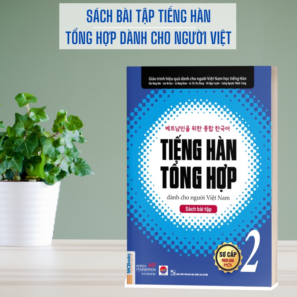 Sách - Sách Bài Tập Tiếng Hàn Tổng Hợp Dành Cho Người Việt Nam Sơ Cấp 2 - Có Giải Đáp Chi Tiết