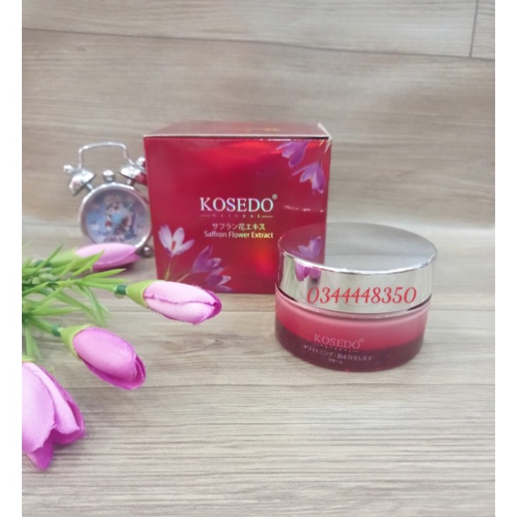 Kem Dưỡng Trắng Tái Tạo Da Chiết Xuất Nhụy Hoa Nghệ Tây Kosedo Nhật Bản 50gr