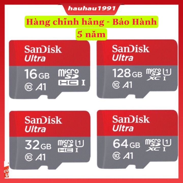 Thẻ Nhớ Chính Hãng Sandisk 4G 8G 16G 32G 64Gultra | DSS 32GB tốc độ Cao - Chuyên dụng Camera Hành trình, Cam Wifi