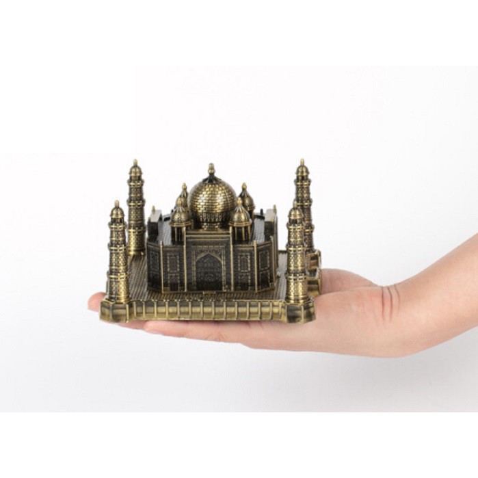 [12.5 x 12 x 7cm] Đền Taj Mahal thu nhỏ, bằng hợp kim sang trọng