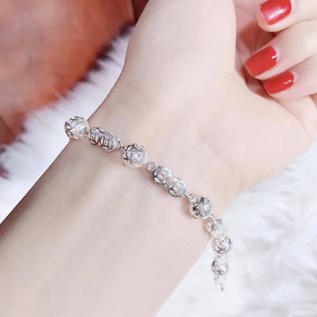 Lắc tay kim tiền bạc ta đem lại may mắn tài lộc - Vàng bạc Khải Khải