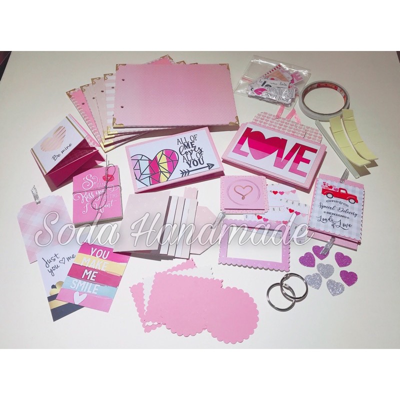 [Size 15x21]Bộ Kit làm sẵn hiệu ứng Scrapbook