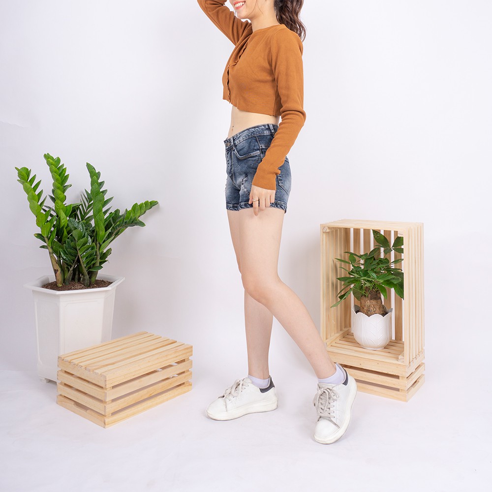 [Mã FAMAYWA giảm 10K đơn 50K] Quần short jean nữ Ulzzang GENZ mẫu xước thời trang ZWJ014 | BigBuy360 - bigbuy360.vn