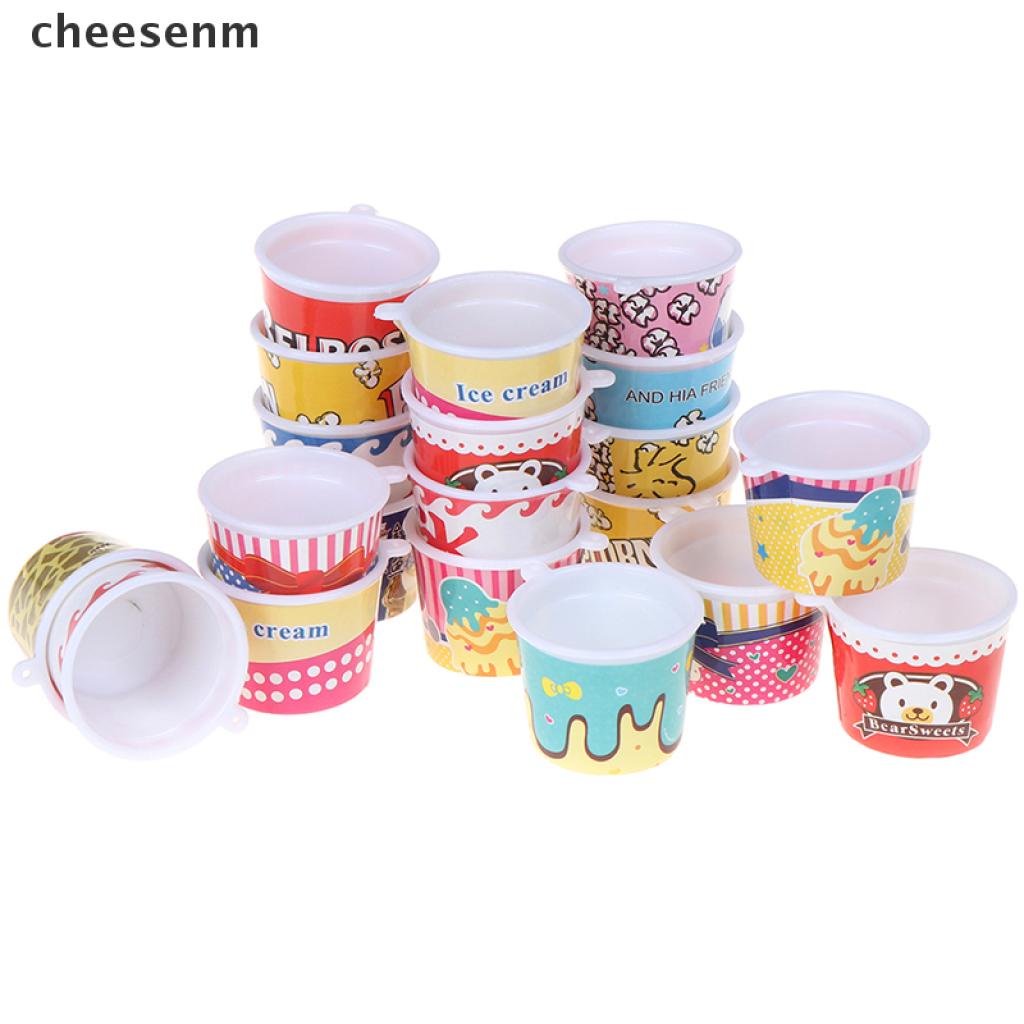 Set 4 Ly Nhựa Mini Làm Đồ Chơi Cho Nhà Búp Bê