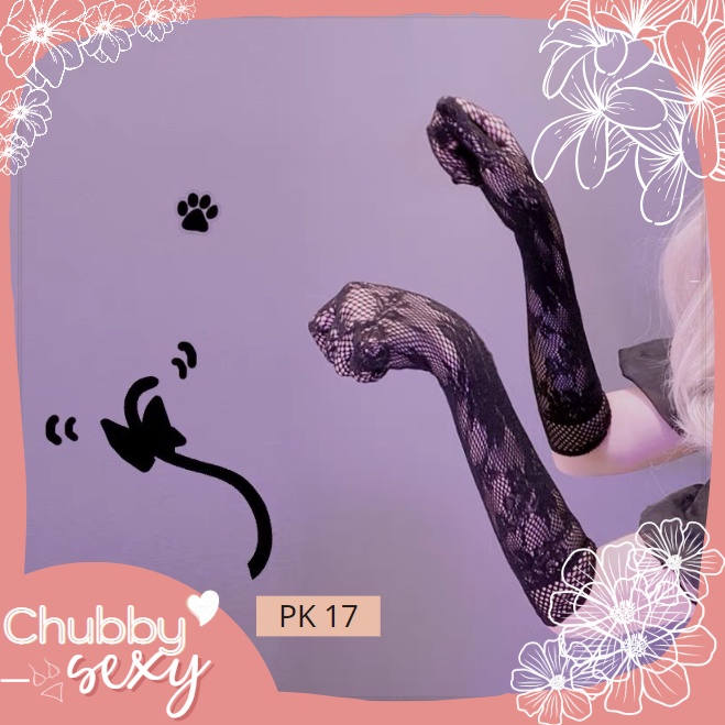 Găng Tay Ren , Bờm mèo , Bờm Kèm Mặt Nạ , Vòng cổ , Mặt Nạ Ren Đồ Hóa Trang Thăng Hoa Cảm Xúc - PK - CHUBBY.SEXY