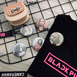 Huy hiệucombo 4 huy hiệu in hình Blackpink, (Jennie, Lisa, Rose, Jisoo)