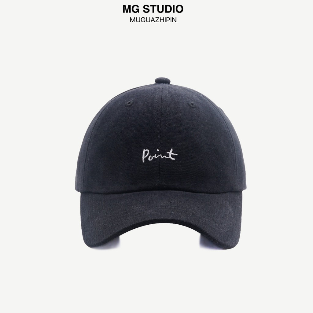  MG STUDIO/“Point” letter embroidered baseball caps