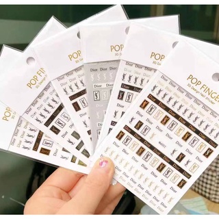 sticker thương hiệu trang trí nail