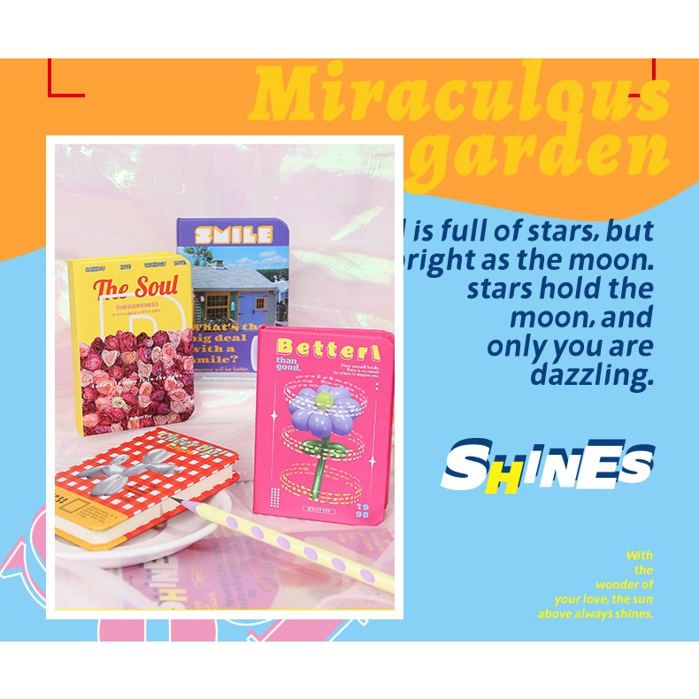 Sổ Tay Nhật Ký Khổ A7 80 Tờ Phong Cách Cổ Điển