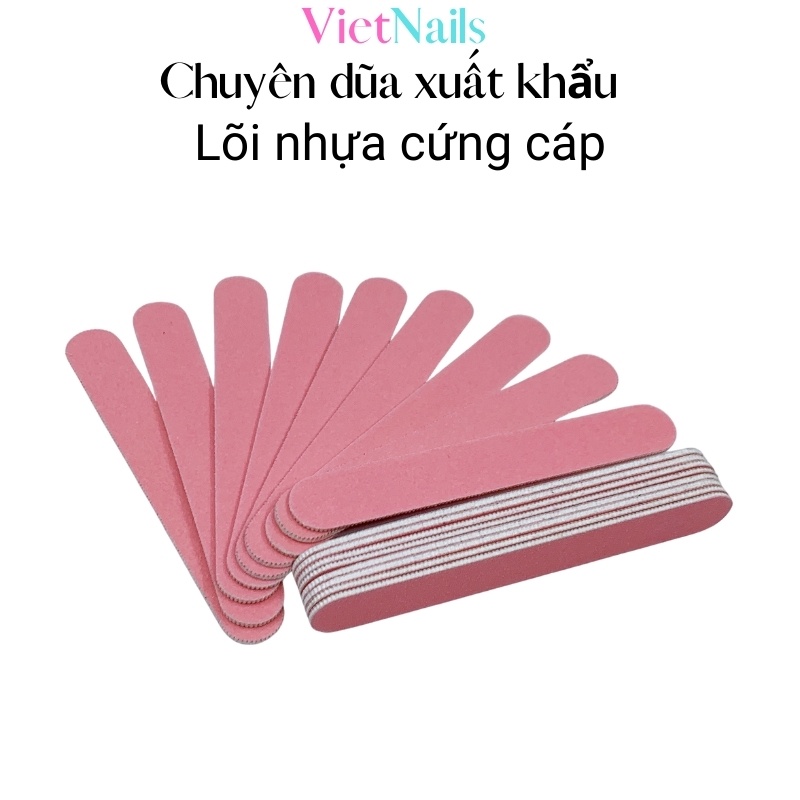 Dũa Móng Tay Nhám Cho Móng Tự Nhiên, Dũa Đánh Bóng Móng Mini Màu Hồng Xanh Nhỏ Gọn Tiện Lợi Cho Chị Em Phụ Nữ