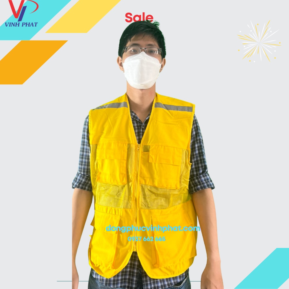 Áo Gile Kỹ sư Công Trình, Áo Giám Sát Bảo Hộ Lao động, Áo An Toàn