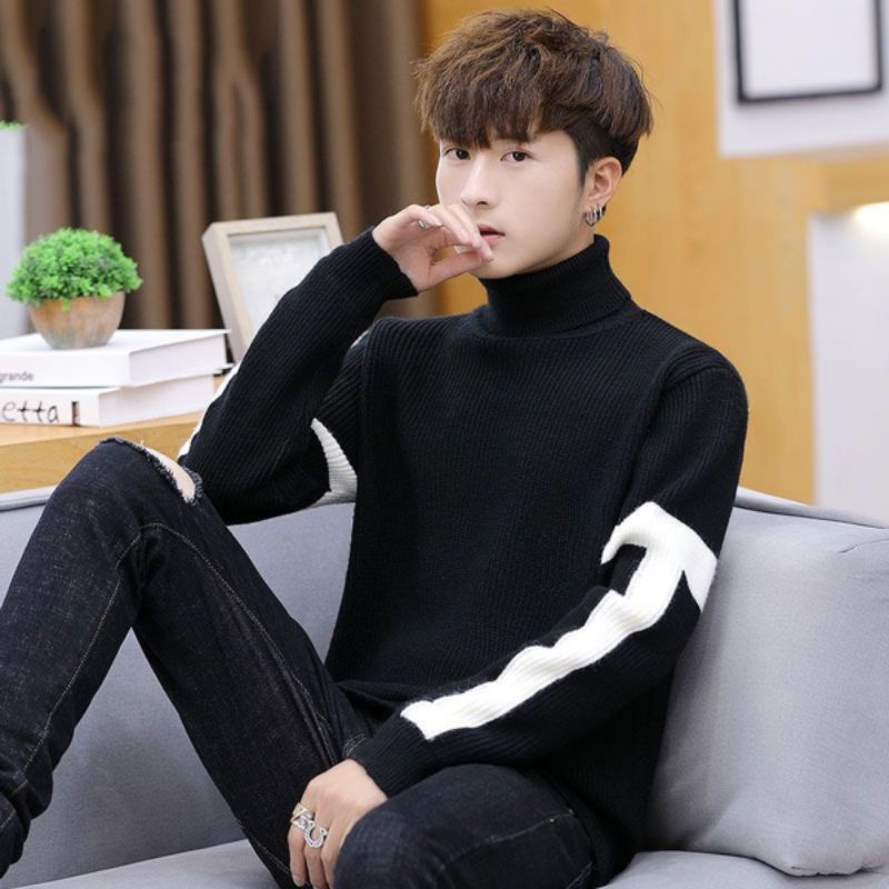 ÁO LEN NAM CỔ LỌ CỘNG PHA TAY MẪU MỚI AL78 - FAVITI