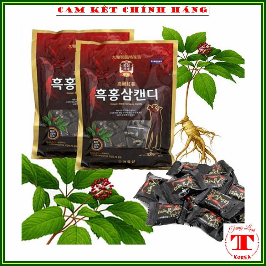 Kẹo hắc sâm hàn quốc, gói 170gr - Kẹo sâm chính hãng Korea, tranglinh