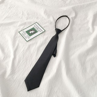 Hàn Quốc Cà vạt Hàn Quốc Dây kéo Cà vạt Học sinh Phong cách Anh Quốc Phiên bản Hàn Quốc Preppy Phong cách Tie Tất cả Trận đấu Dây kéo Học sinh Loại mũi tên Cà vạt lười
