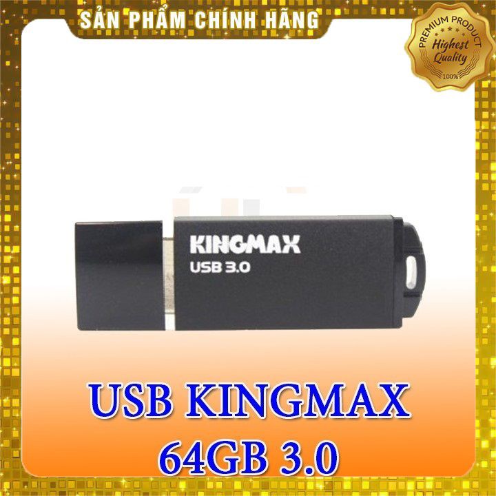 [ HÀNG CHÍNH HÃNG ] USB 64GB - Kingmax (Pb037) USB 3.0 Chính Hãng Bảo Hành 24 Tháng