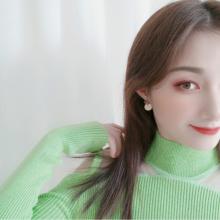 Bông tai hình tim kiểu dáng hàn quốc dể thương nữ tính - Mely 1402