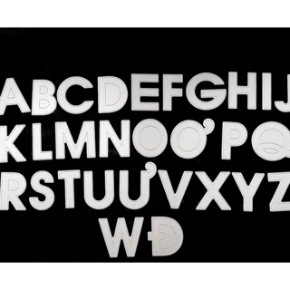 Bộ khuôn chữ cái in hoa 7,5cm