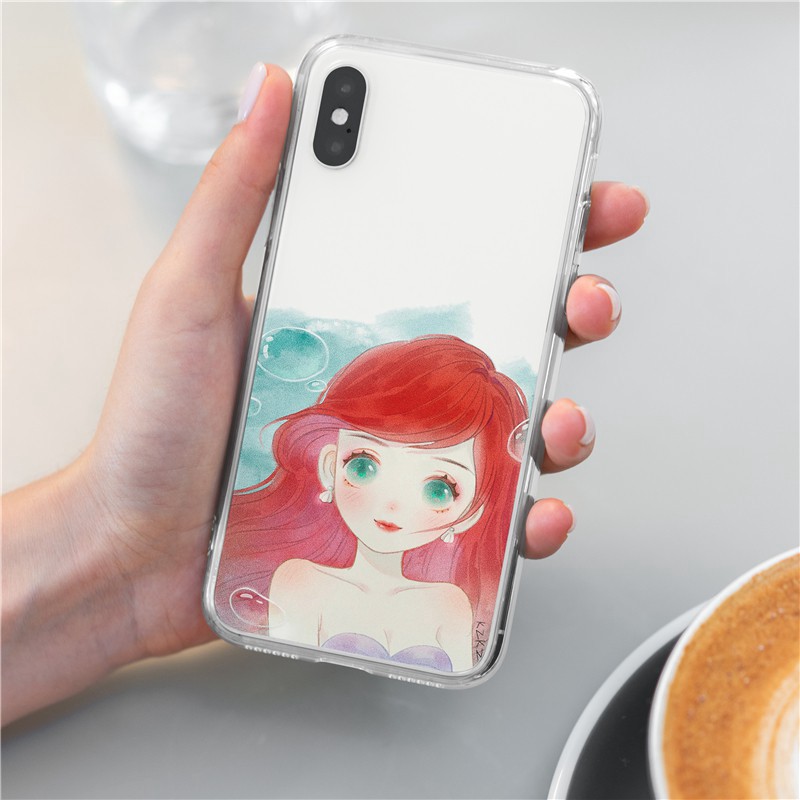 Ốp Điện Thoại Mềm Hình Công Chúa Disney As02 Cho Samsung Galaxy S20 S10 Plus S9 Plus S8 Plus S20 Ultra S10 E