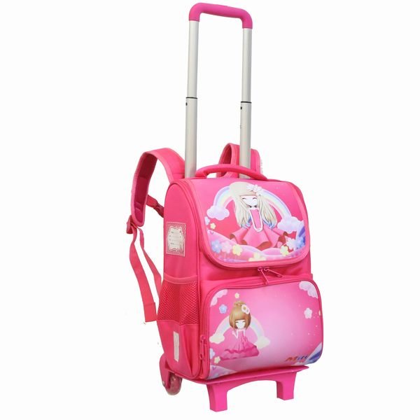 Balo Học Sinh Cần Kéo MITI BL12001 Giảm Sức Nặng Cho Bé Gái