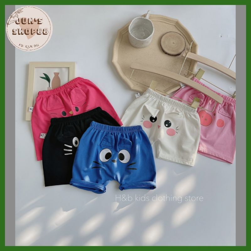 Quần đùi mông thú, combo 5 quần mông thú cotton cho bé Jun's shop88