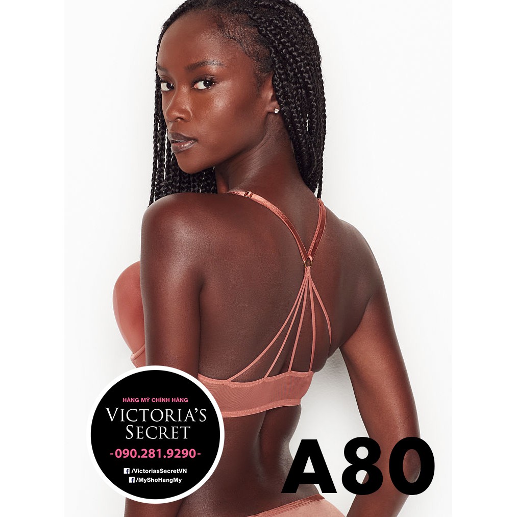 (Bill Mỹ 36A, A80) - Áo hồng đất, gài trước, siêu nâng, Bombshell Add-2-cups, Withered Rose - Victoria Secret USA | BigBuy360 - bigbuy360.vn