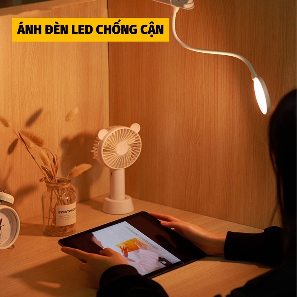 Đèn Chống Cận Đèn Kẹp Bàn 2 In 1 Nhiều Ánh Sáng Tiện Ích Khả Năng Tích Điện Cao NOBITA OFFICIAL