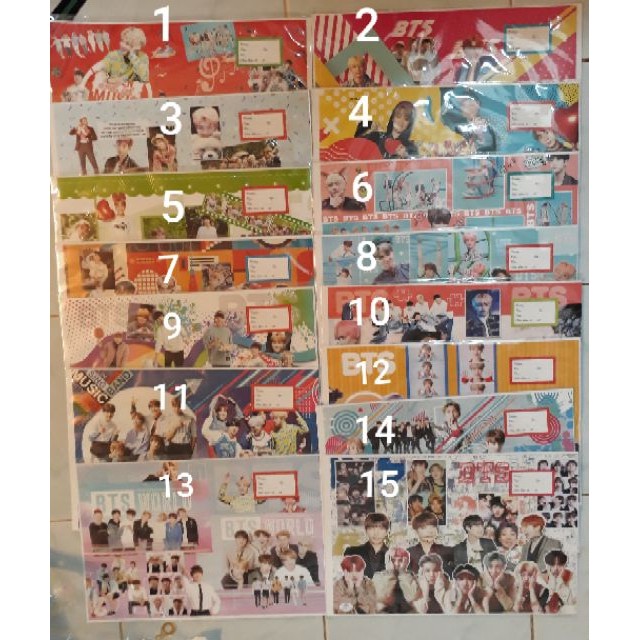 Giấy bao tập BTS mẫu mới