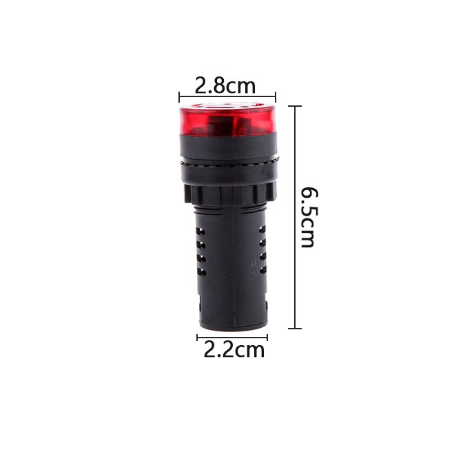Đèn Báo Nguồn Có Còi AD16-22SM 24VDC