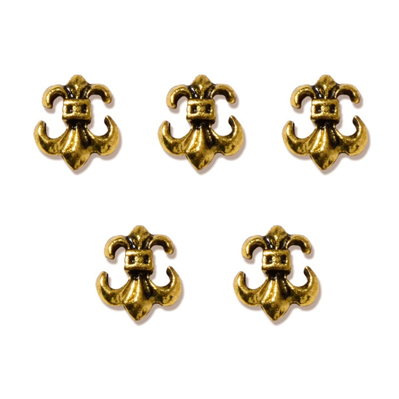 Set 5 Phụ Kiện Trang Trí Móng Tay 3d Phong Cách Gothic Charms