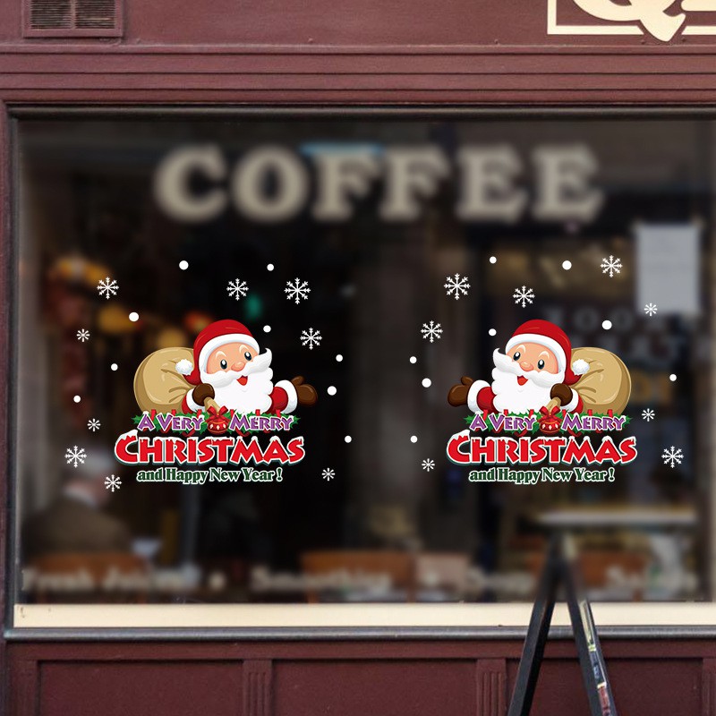 Decal dán tường hoặc kính GIÁNG SINH - NOEL - MERRY CHRISTMAS 01 | BigBuy360 - bigbuy360.vn