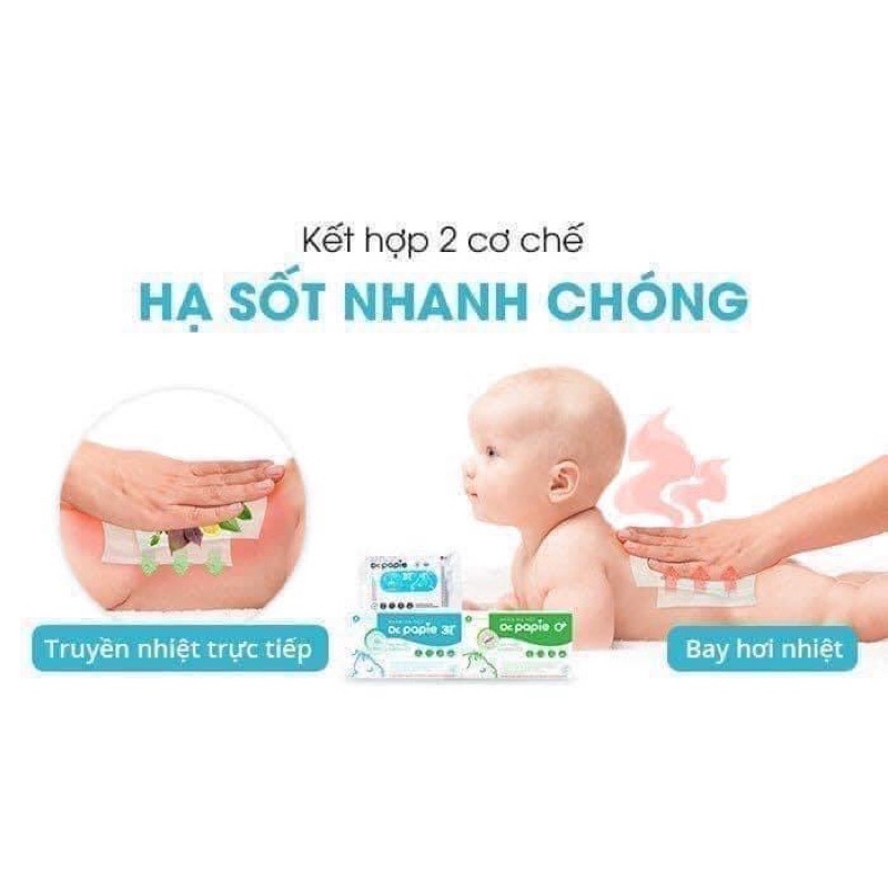 Khăn lau hạ sốt Dr Papie