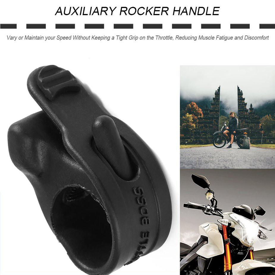 Anti-slip Rubber Throttle Boss Motorcycle Cruise Control Assist Rocker Handgrip