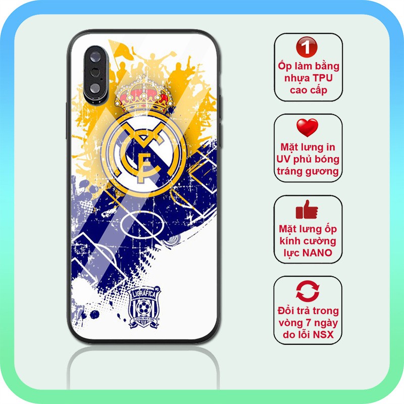 ⚡Ốp lưng iphone logo Real Madrid hot nhất ⚡ốp hàng độc iphone 6s/6/7/8 plus/x/xr/xs max/11 pro max/12 promax SPORT0102