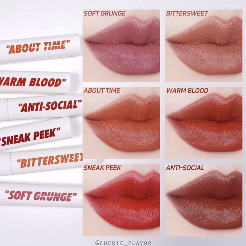 [Vỏ Mới 16,17,18] Son kem siêu lì CandyLab Creampop The Velvet Lip Color 18 màu (Có Sẵn)