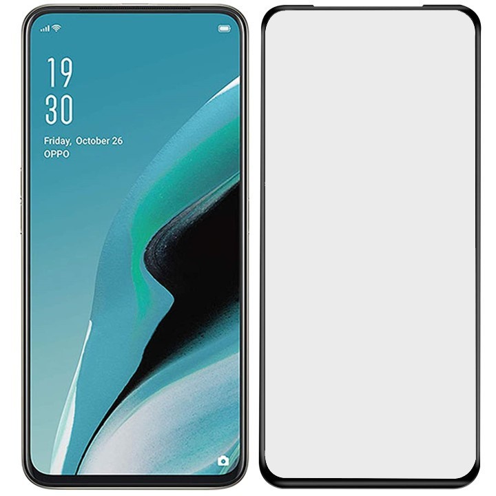 Kính Cường Lực Oppo Reno 2F Nhám Chống Vân Tay/ Chống Nhìn Trộm/ Full Màn Hình/ Không Viền Màu/ Ốp Chống Sốc