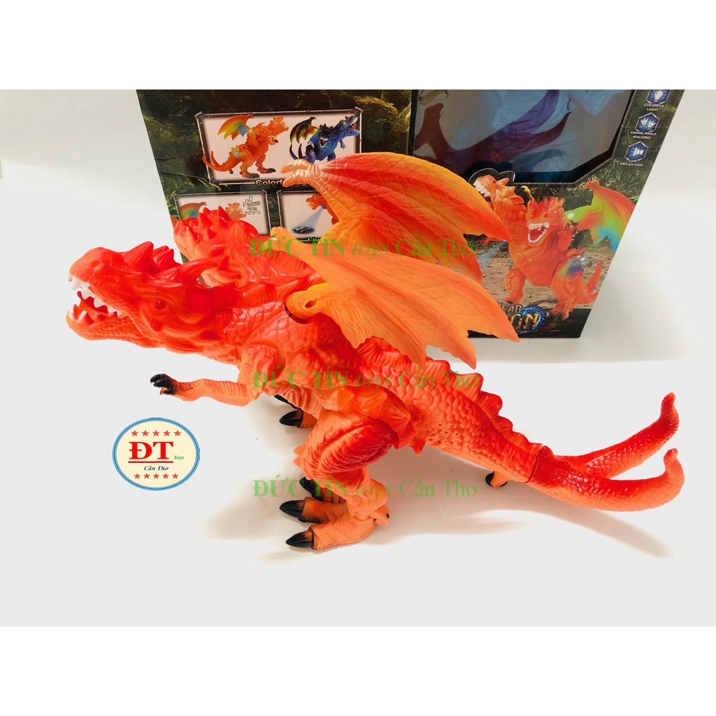 ĐỒ CHƠI KHỦNG LONG CÁNH 2 ĐẦU CHẠY PIN MÌNH GAI