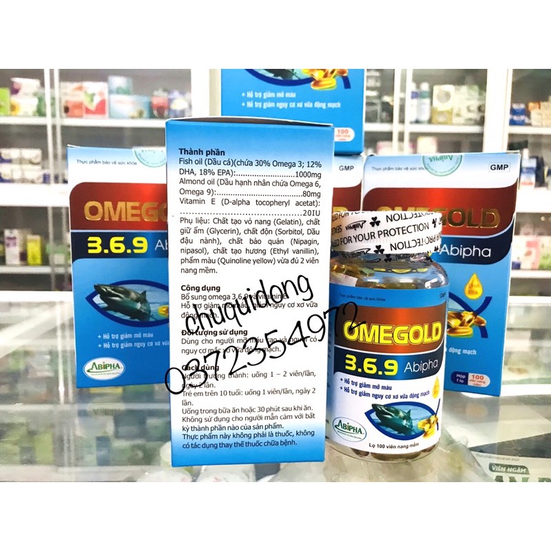 OMEGA 369 Viên uống sáng mắt cải thiện trí nhớ Hộp 100 viên